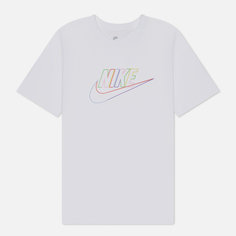 Мужская футболка Nike Futura Logo Printed, цвет белый, размер XL