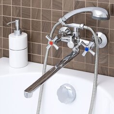 Смеситель для ванны, РМС, с кран-буксой, SL138-140P