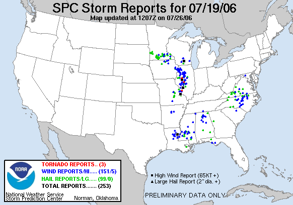 Map of 060719_rpts's severe weather reports