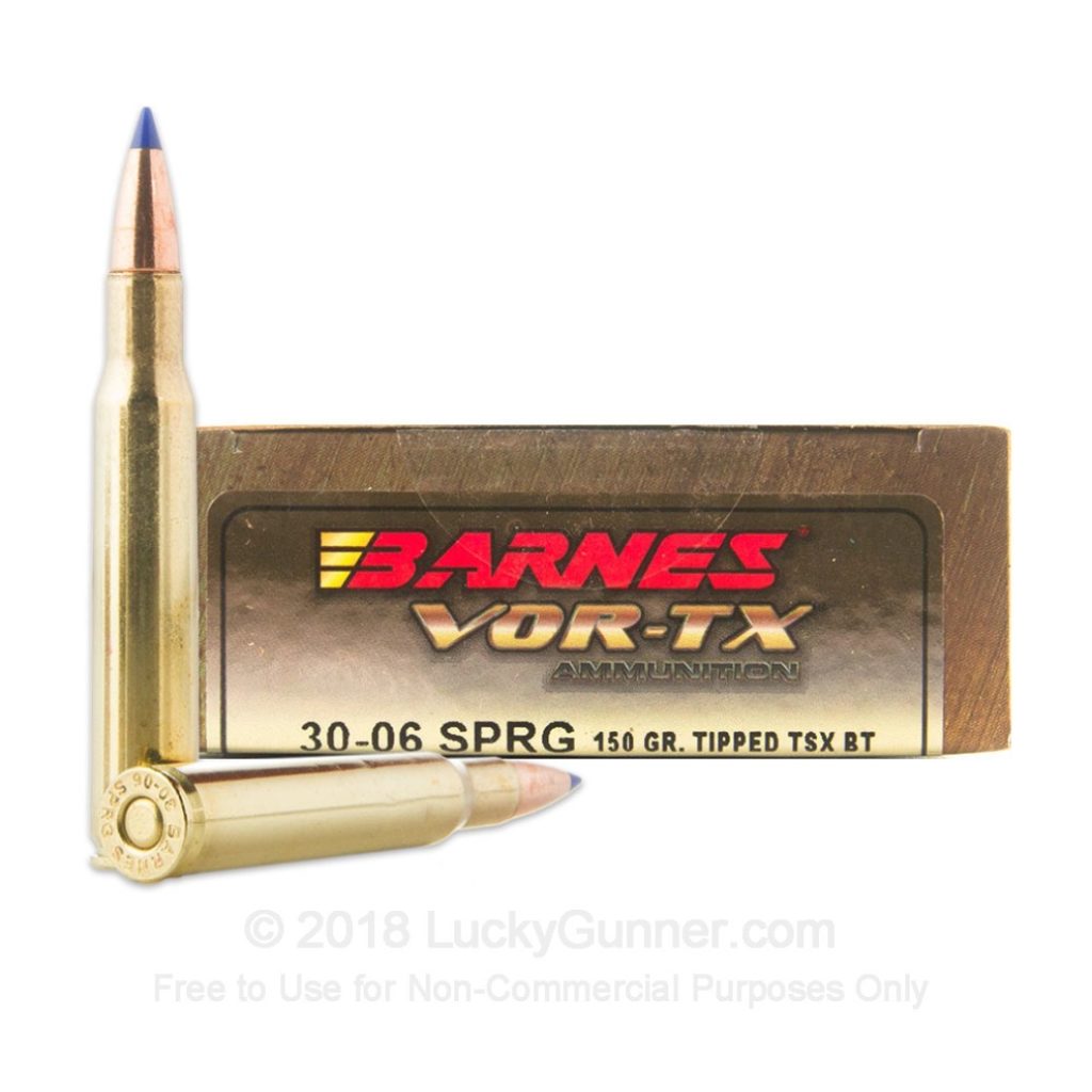 Product Image for Barnes VOR-TX .30-06 150gr Tipped Triple-Shock X Hollow Points