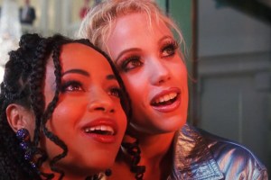 SHOWGIRLS, (clip seen in documentary YOU DON’T NOMI, 2019), from left: Gina Ravera, Elizabeth Berkley, 1995. © United Artists / Courtesy Everett Collection