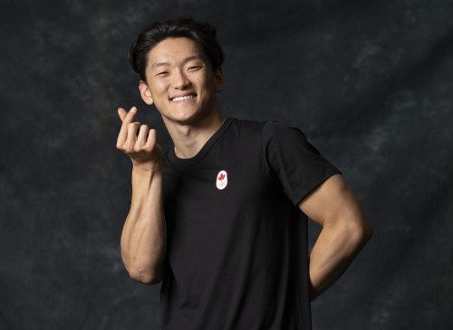 Canadian breaking athlete Philip Kim poses during a media day organized by the Canadian Olympic Committee in Montreal on Thursday, Dec.,14, 2023. Kim, who competes as 
