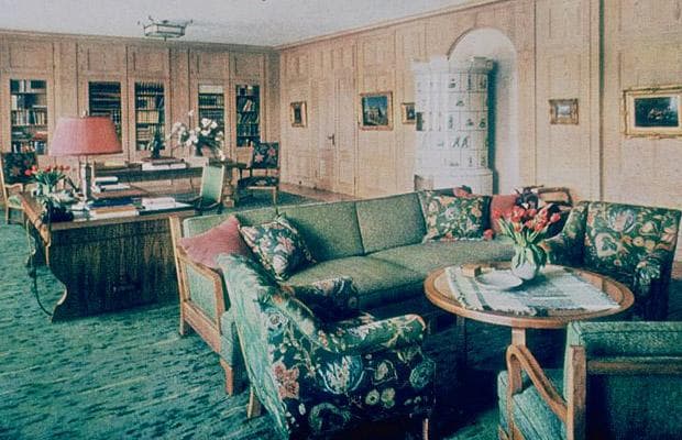 The interior of Hitler's Berghof estate reflected his conception of what a 'Germanic' style should look like, January 1st, 1938