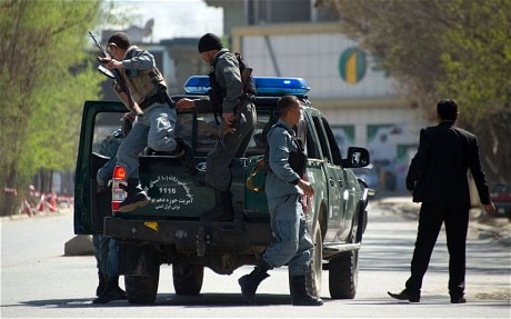 The Afghan capital Kabul came under coordinated attack April 15, with explosions and gunfire rocking the diplomatic enclave as militants took over a hotel and tried to enter parliament. 