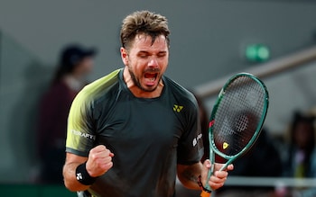 Stan Wawrinka at the French Open 