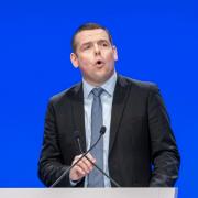 Douglas Ross clashed with a BBC presenter over his intention to stand down as Scottish Tory leader