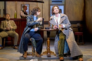 Robert Sheehan and Adonis Siddique in Withnail and I at the Birmingham Rep
