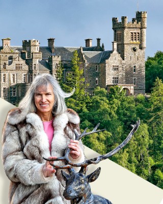 Lady Carbisdale, also known as Samantha Kane, and Carbisdale Castle, north of Inverness