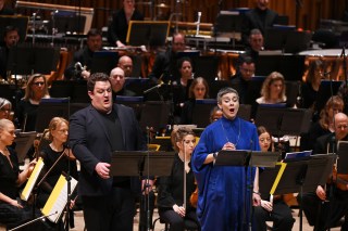 John Findon and Anna Dennis performed Luigi Nono’s Canti di vita e d’amore with the BBC Symphony Orchestra