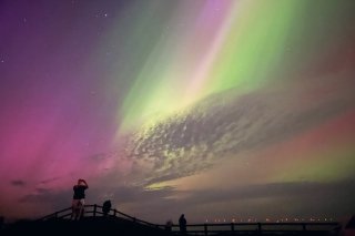 Auroras blazed over the UK, including at Mappleton, East Yorkshire, and much further south