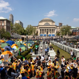 The “Gaza Solidarity Encampment” was set up at Columbia at the beginning of April, and was the scene of dozens of arrests