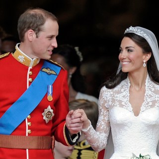 The Prince and Princess of Wales on their wedding day in 2011