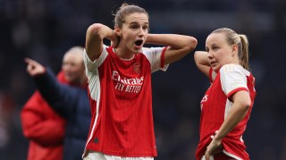 Miedema, left, will no longer play alongside her partner Mead, right, but wants to stay in England