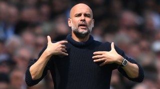 Guardiola’s side can move two points ahead of Arsenal going into the final day of the season with victory over Spurs on Tuesday