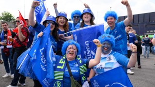 Leinster fans make a noise for their team but a fifth trophy was not to be