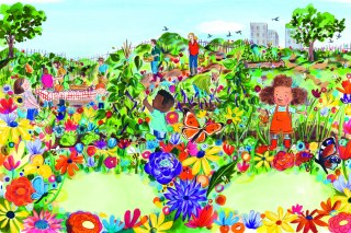 Joseph Coelho’s Luna Loves Gardening is illustrated by Fiona Lumbers