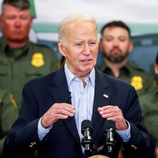 President Biden visiting the Texas border in February