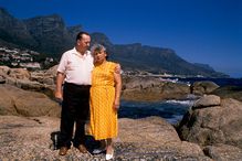 A mixed-race couple in South Africa
