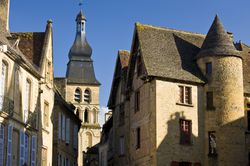 Small Medieval French towns like Sarlat east of Bordeaux, often have a mix of historic architectural styles