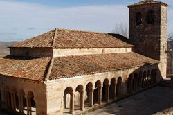 Romanesque Church of San Salvador in the Village of Carabias, Spain