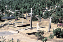 The Northern Stele Park at the town of Axum, Ethiopia