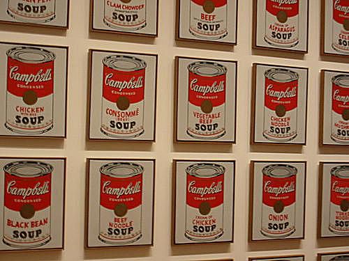 Andy Warhol&#39;s Soup Tin Paintings