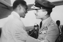 King Hussein and Ahmed Sekou Toure