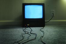 TV and cords