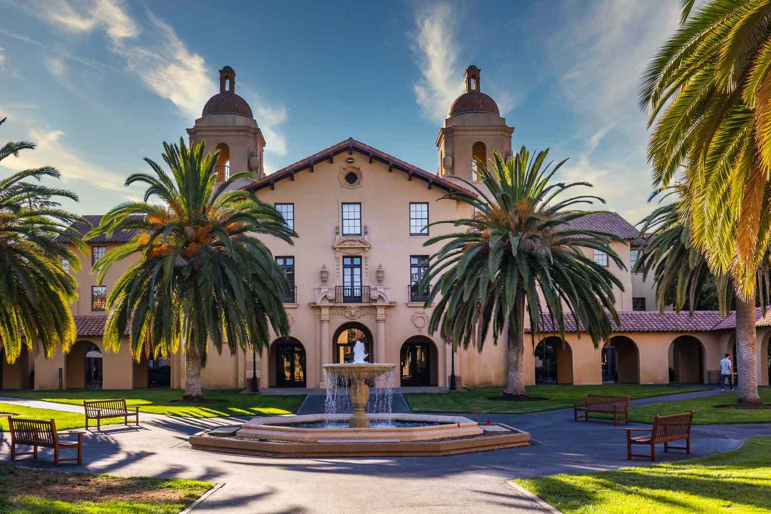 Campus buildings and hallways of the Stanford University