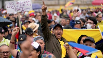 Tens of thousands of Colombians protest against leftist president's agenda