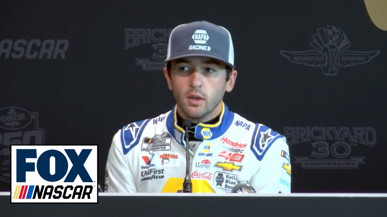 Chase Elliott speaks on leading Kyle Larson by three points, Tyler Reddick by 15 points and Denny Hamlin by 20 points