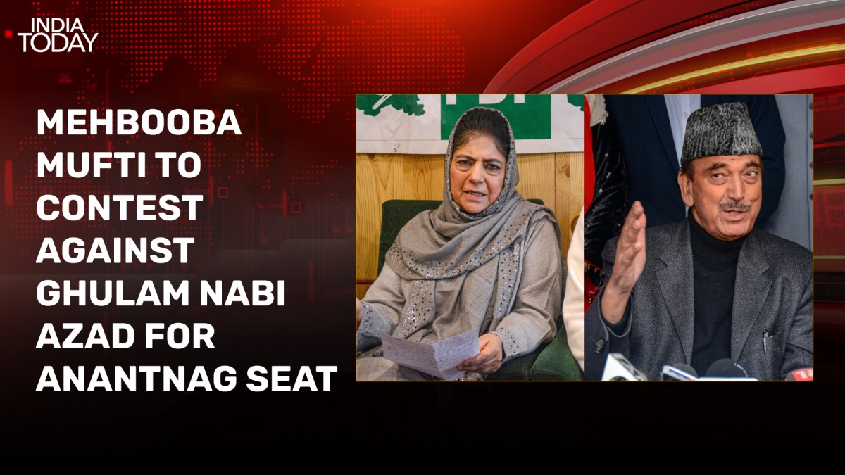 Mehbooba Mufti fielded against Ghulam Nabi Azad for Anantnag Lok Sabha seat