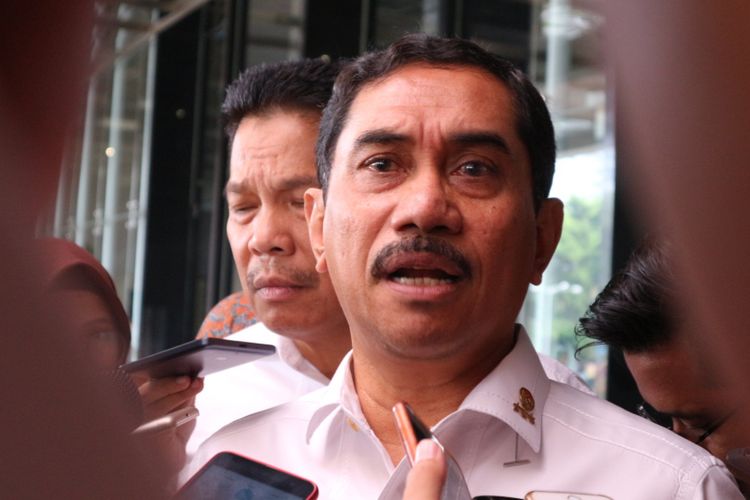 Kepala Badan Nasional Penanggulangan Terorisme (BNPT) Komisaris Jenderal Polisi Suhardi Alius ketika ditemui di hotel Bidakara, Jakarta, Rabu (7/2/2018).
