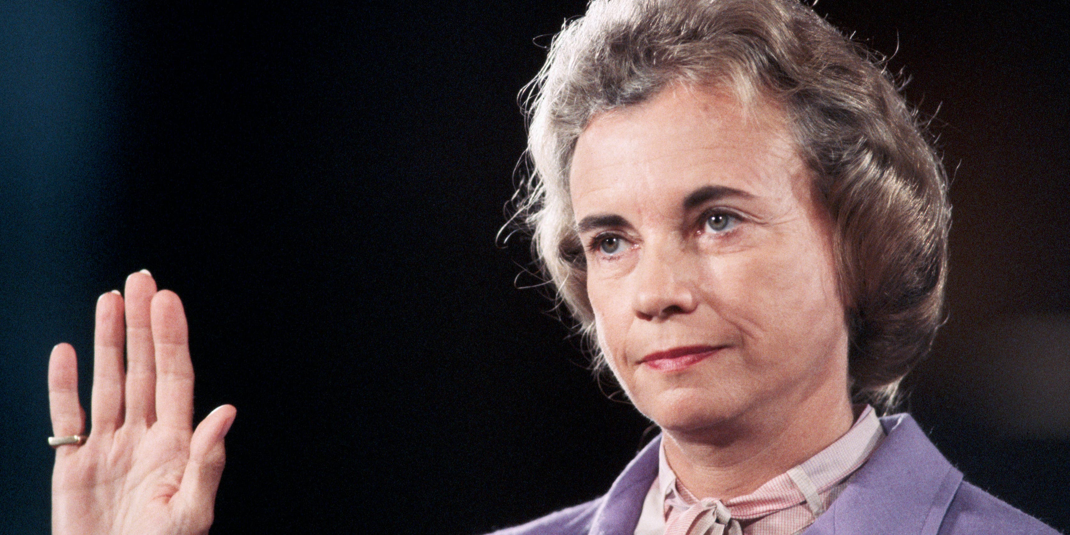 Sandra Day O'Connor Being Sworn In (Photo by © Wally McNamee/CORBIS/Corbis via Getty Images)
