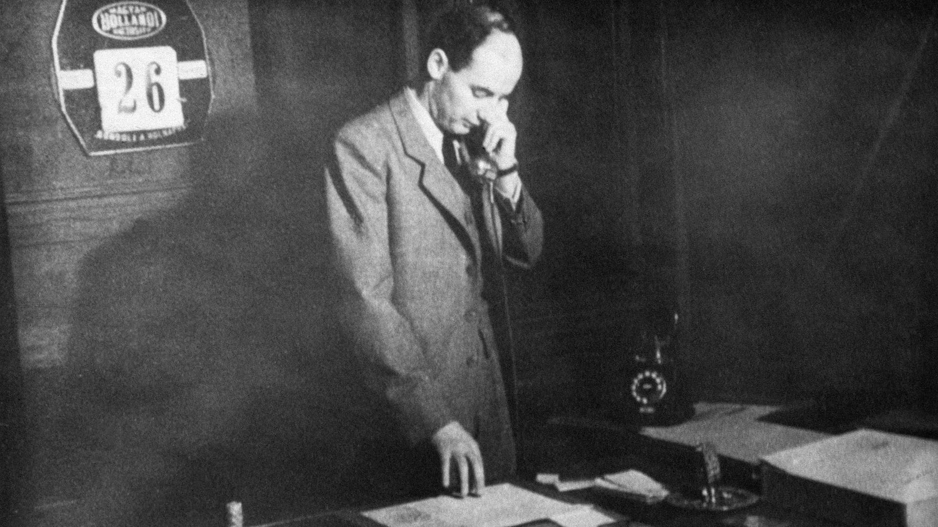 Raoul Wallenberg - Swedish architect, businessman and diplomat, who saved thousands of Jews from the Holocaust in German-occupied Hungary. Pictured: Raoul Wallenberg while serving as Sweden's special envoy in Budapest, Hungary, in 1944.