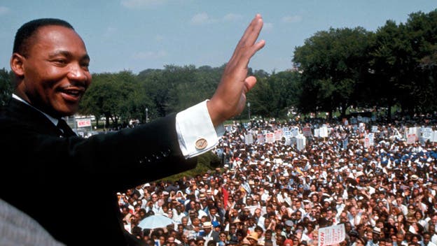 Martin Luther King, Jr. delivering his “I Have a Dream” speech at the March on Washington. (Credit: Francis Miller/The LIFE Picture Collection/Getty Images)