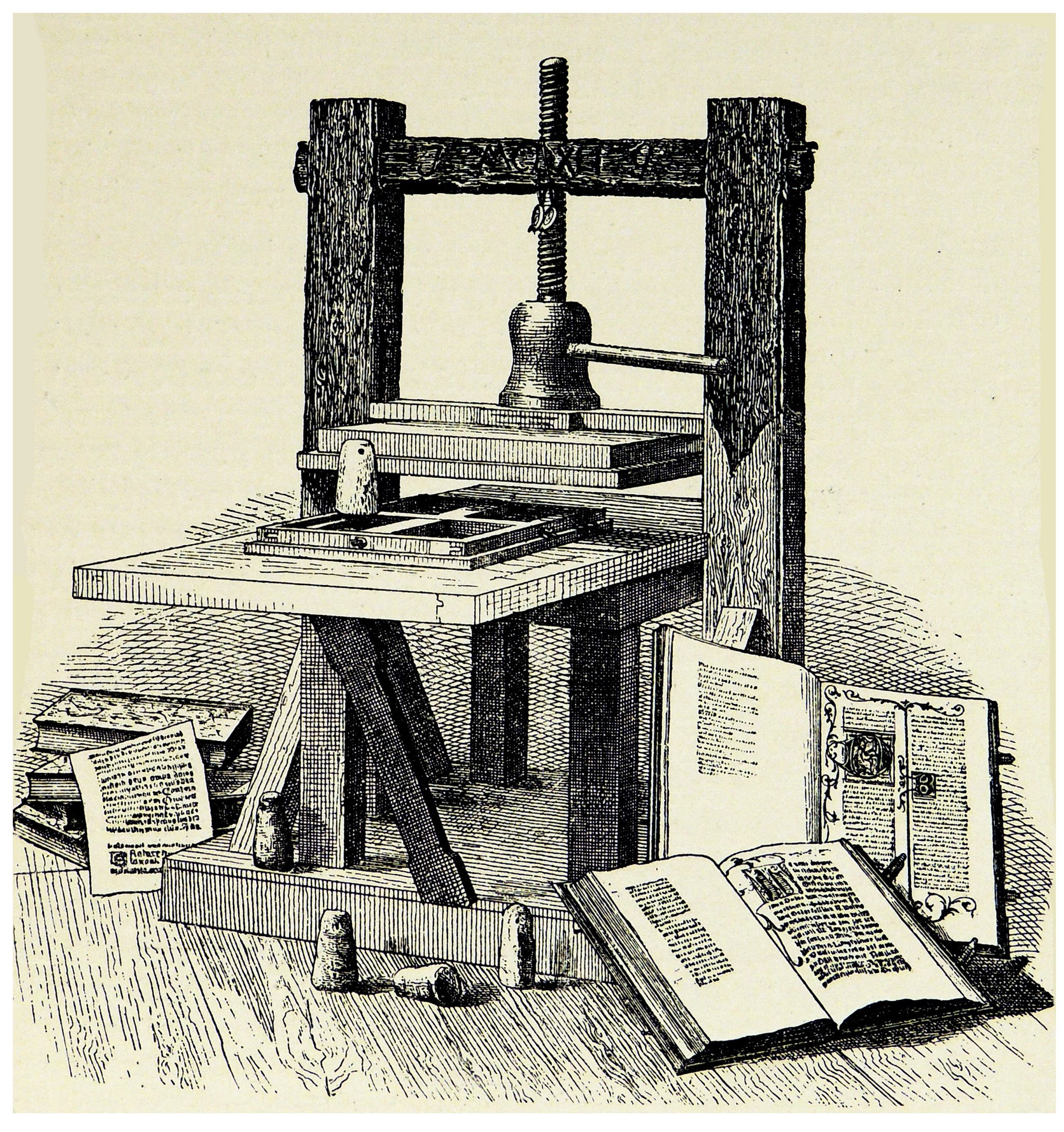 Gutenberg’s FIrst Printing Press