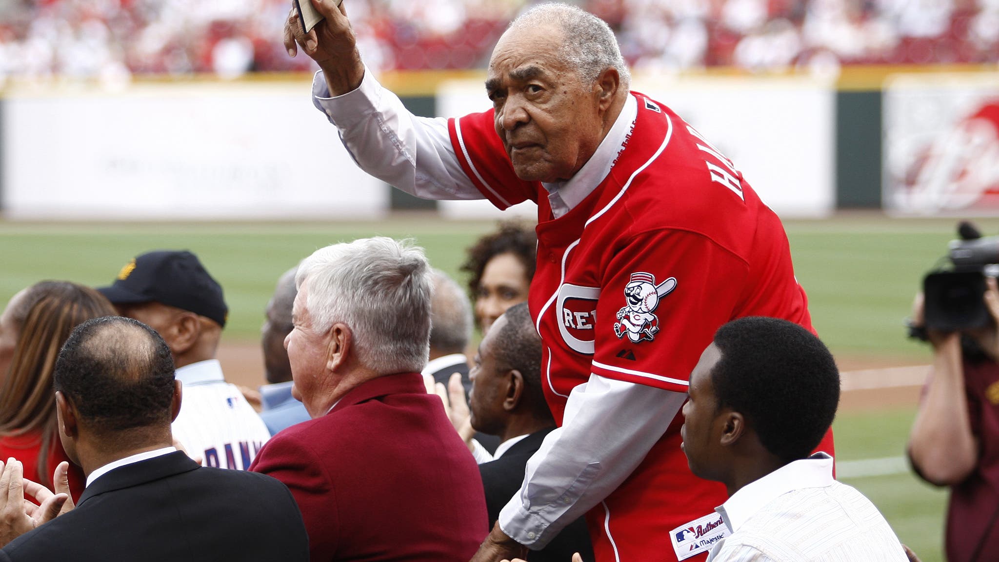 Former Cincinnati Reds player Chuck Harmon at the 2010 Civil Rights Game