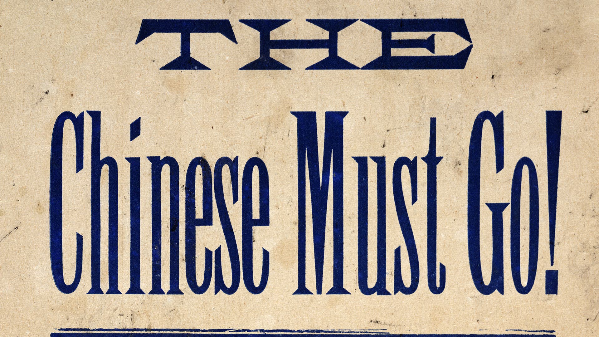 1885 Tacoma, Washington broadside rallying citizens to an anti-Chinese rally.