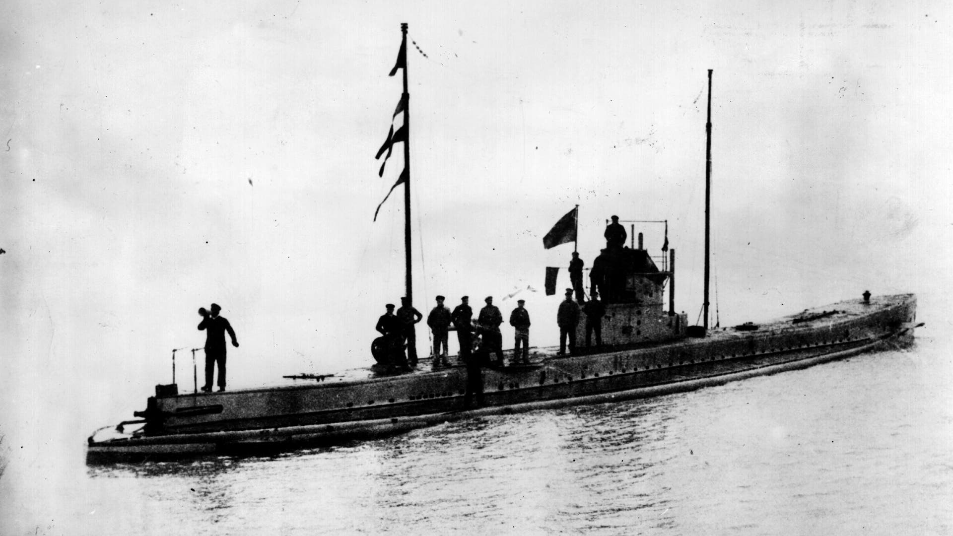 A German U-boat, circa 1916.