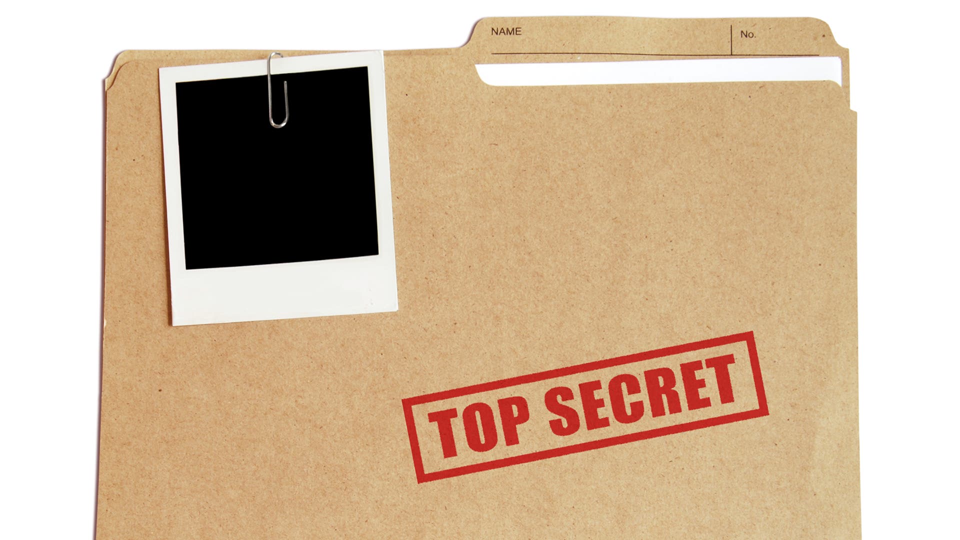 A file labeled Top Secret.
