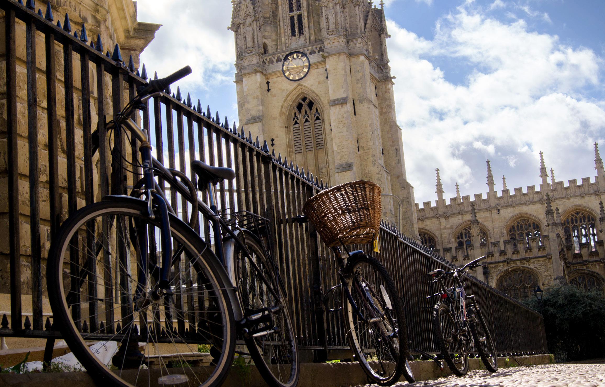 Bicycles outside the Radcliffe Camera