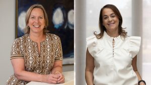Kathryn Tremblay (left) will be co-founder and owner of Altis Recruitment, while Andie Andreou takes over as CEO. (photos supplied)