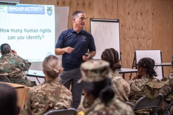 International instructors teach human rights, Women, Peace and Security for TRADEWINDS 23