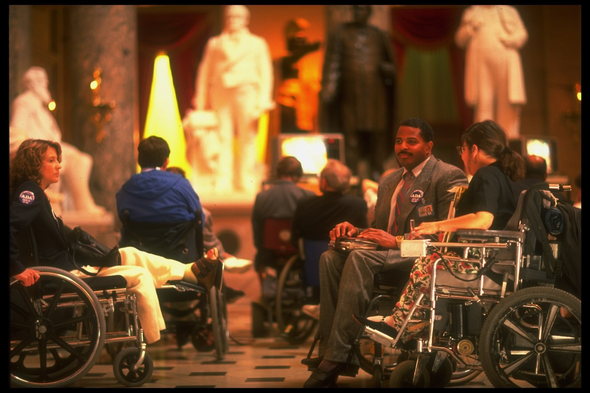 Disabled activists on Capitol Hill, lobb