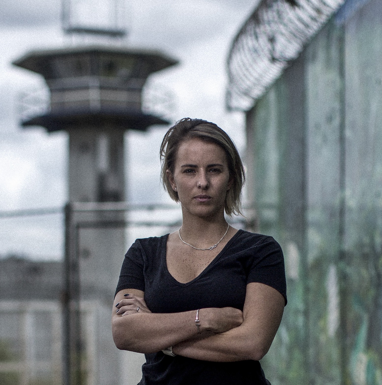 Portrait of Saskia Niño de Rivera, photographed in the Santa Marta prison in Mexico City. Niño de Rivera is the  founder of Reinserta un Mexicano, a non-profit organisation that she founded in Mexico to work for prisoners rights and advocacy within Mexico's prison system.