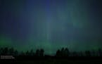 Northern lights dance across the Minnesota sky