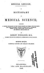 Cover of edition medicallexicona06dunggoog