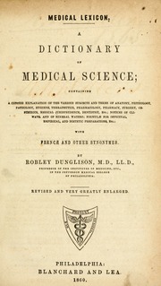 Cover of edition medicallexicondi00dung