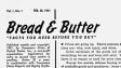 Bread & Butter newsletter